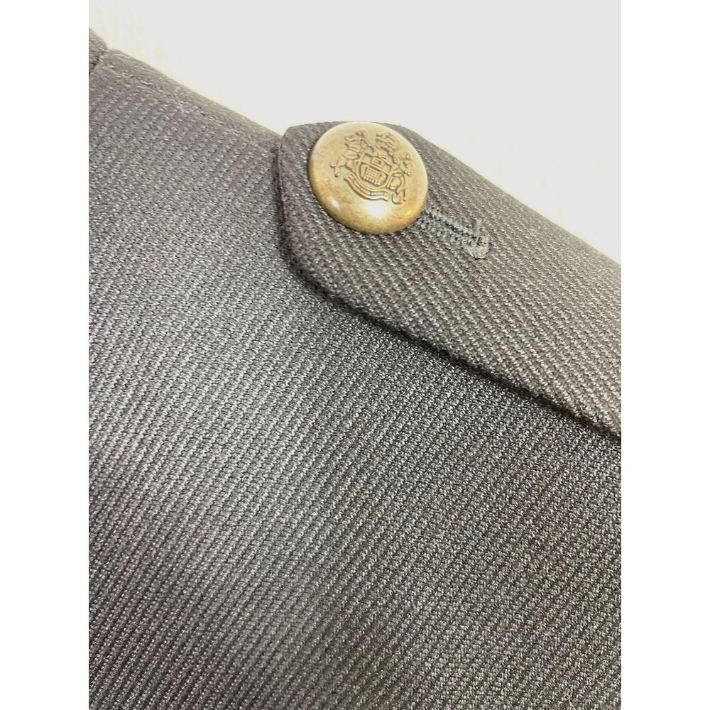 Zara Man Military Blazer Jacket Black Lined Double Vent Structured Size 36R - Picture 5 of 11